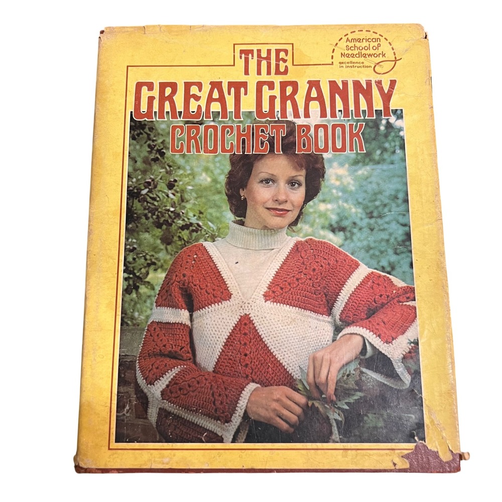 The Great Granny Crochet Book 1979 Hardcover Vintage Patterns Columbia House